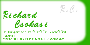 richard csokasi business card